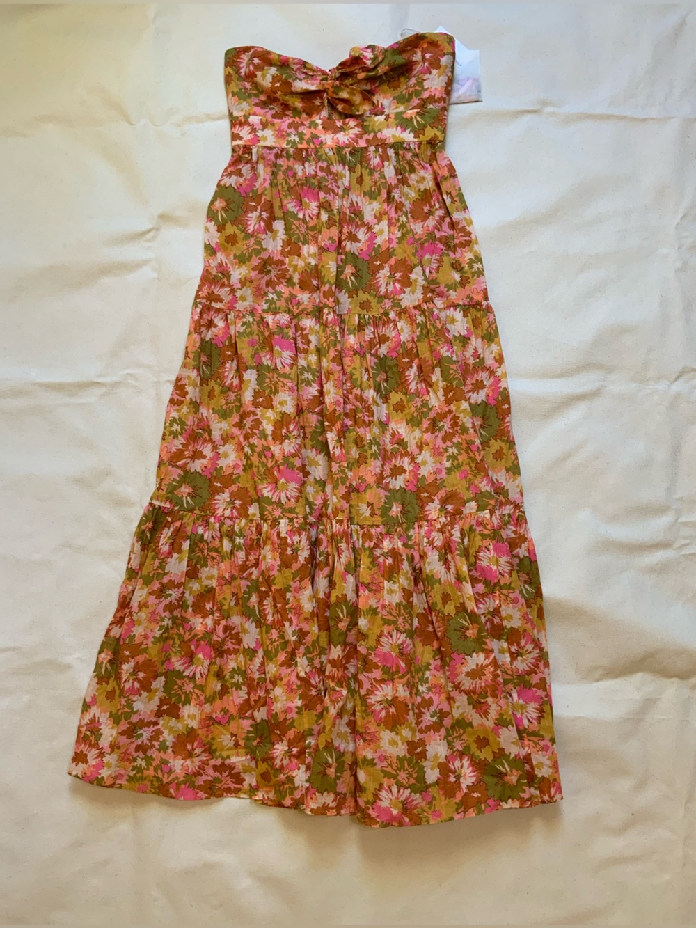 Zimmermann Violet Tie Midi Dress NWT